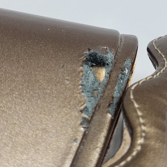 Prada Patent Leather Wedge Sandals - Picture 16 of 16